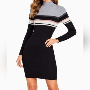 Ribbed sweater dress